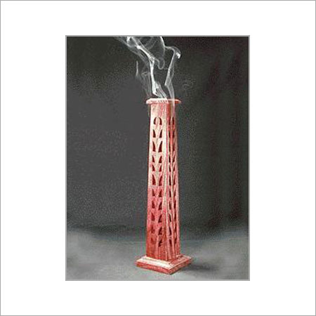 wooden handcrafted incense tower