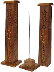 wooden incense tower